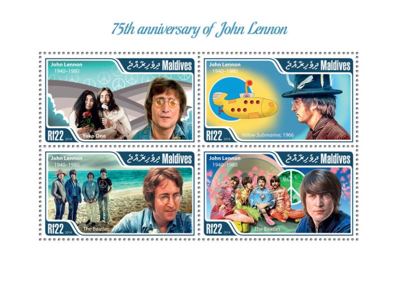 stamp maldive lennon 2